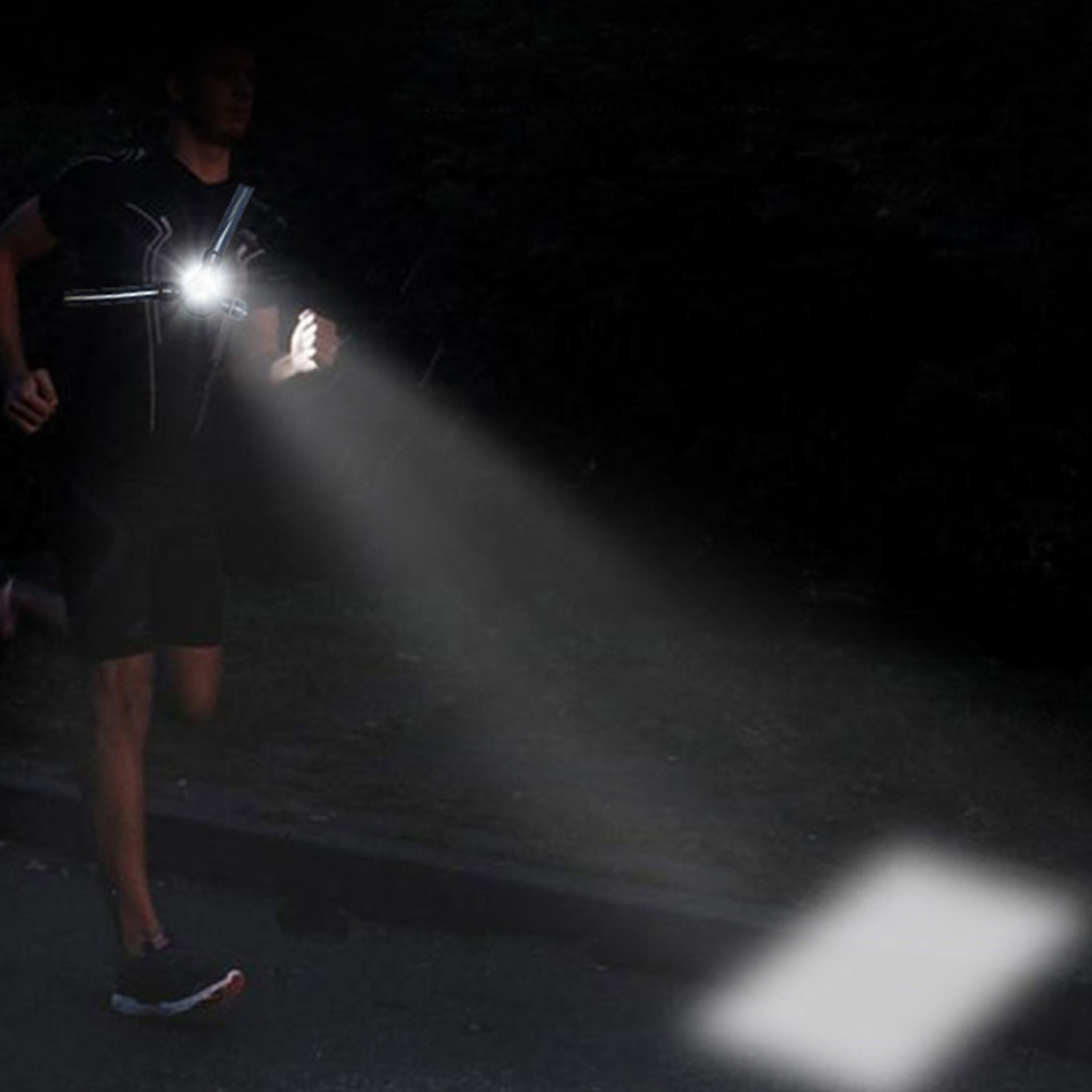 Led-brust- Und Rückenwarnleuchte Für Outdoor-nachtlauftraining Beim Joggen
