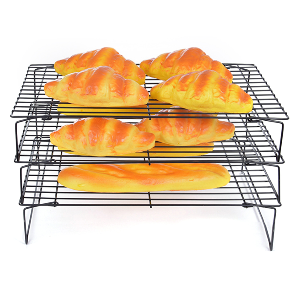 3-lagiges, Faltbares Kühlgitter, Backzubehör, Kuchenständer, Grillzubehör