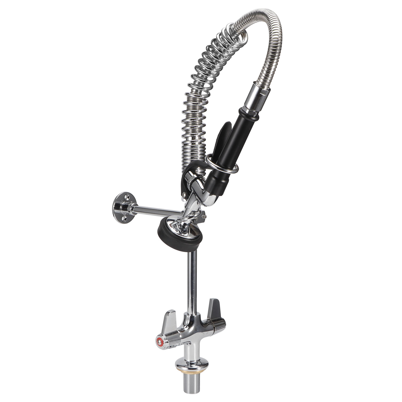 G1/2 Wasserarmatur-set, Gewerblicher 360-grad-dreh-spültischhahn Mit Ausziehbrause Für Küche Und Bar (eq7801a (ohne Armatur))