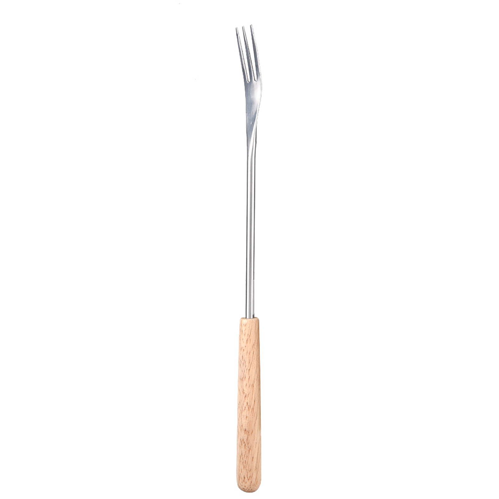 26,5 Cm Grillgabel Mit Holzgriff, Bratenspieß Für Camping Und Picknick