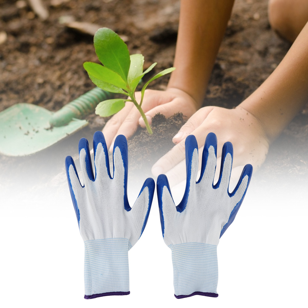 5 Paar Verschleißfeste, Rutschfeste Und Atmungsaktive Gartenhandschuhe Für Die Gartenarbeit