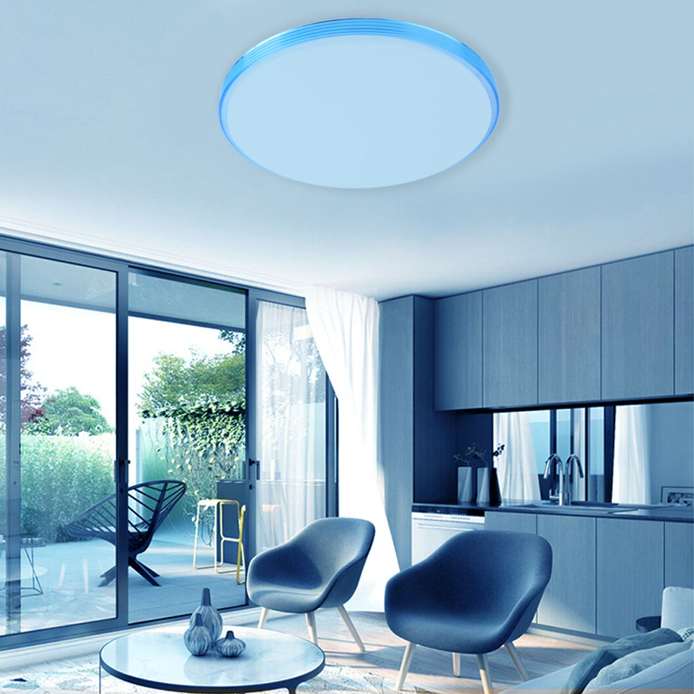 Ac85-265v 48w Rgb+w 15,3-zoll-smart-led-deckenleuchte Mit Smartphone-steuerung Und Wlan-funktion C