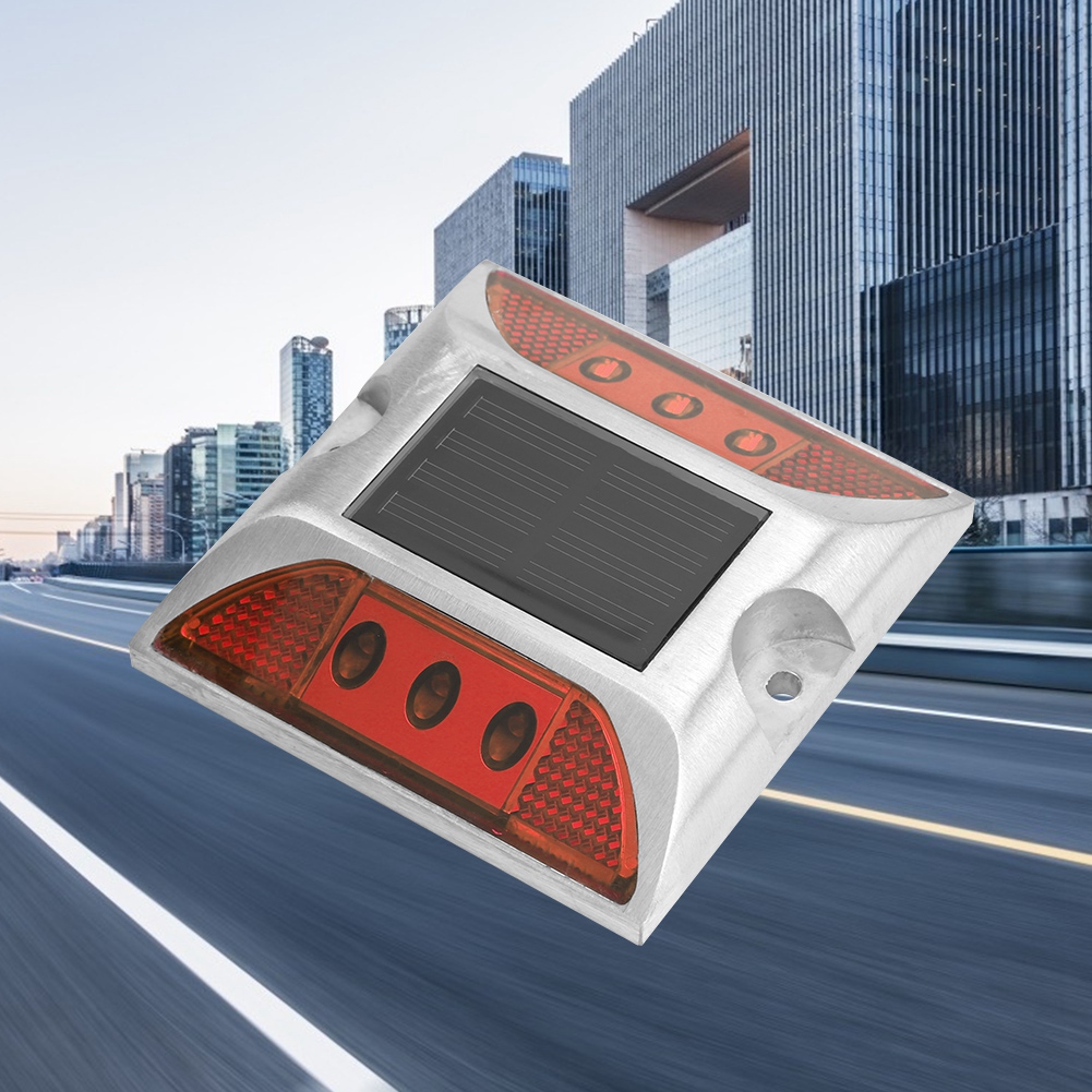 Led-solar-bodenmarkierungsleuchten, Wasserdicht, Für Den Außenbereich, Einfahrt, Straße, Autobahn, Rot