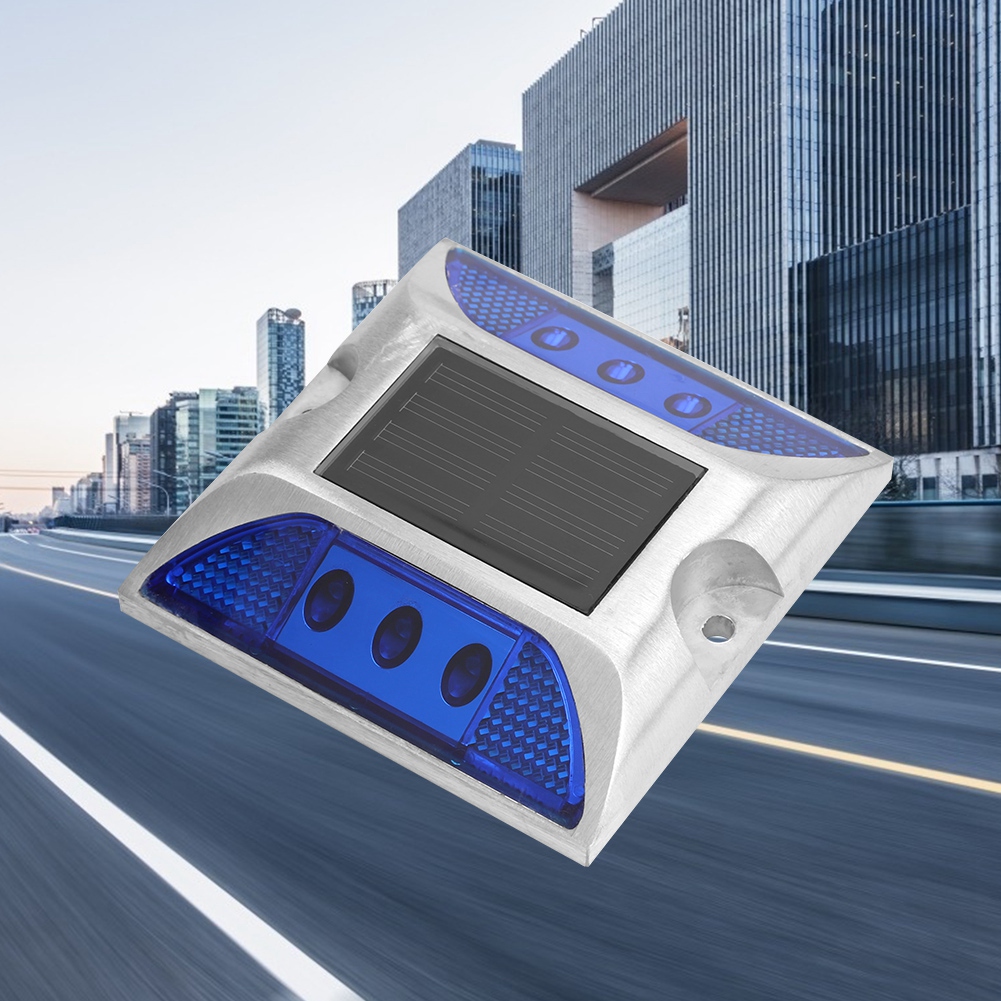 Led-solar-bodenmarkierungsleuchten, Wasserdicht, Für Den Außenbereich, Einfahrt, Straße, Autobahn, Mit Erdspieß, Blau
