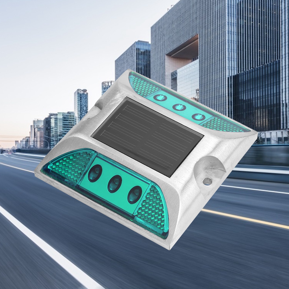 Led-solar-bodenmarkierungsleuchten, Wasserdicht, Für Den Außenbereich, Einfahrt, Straße, Autobahn, Grün