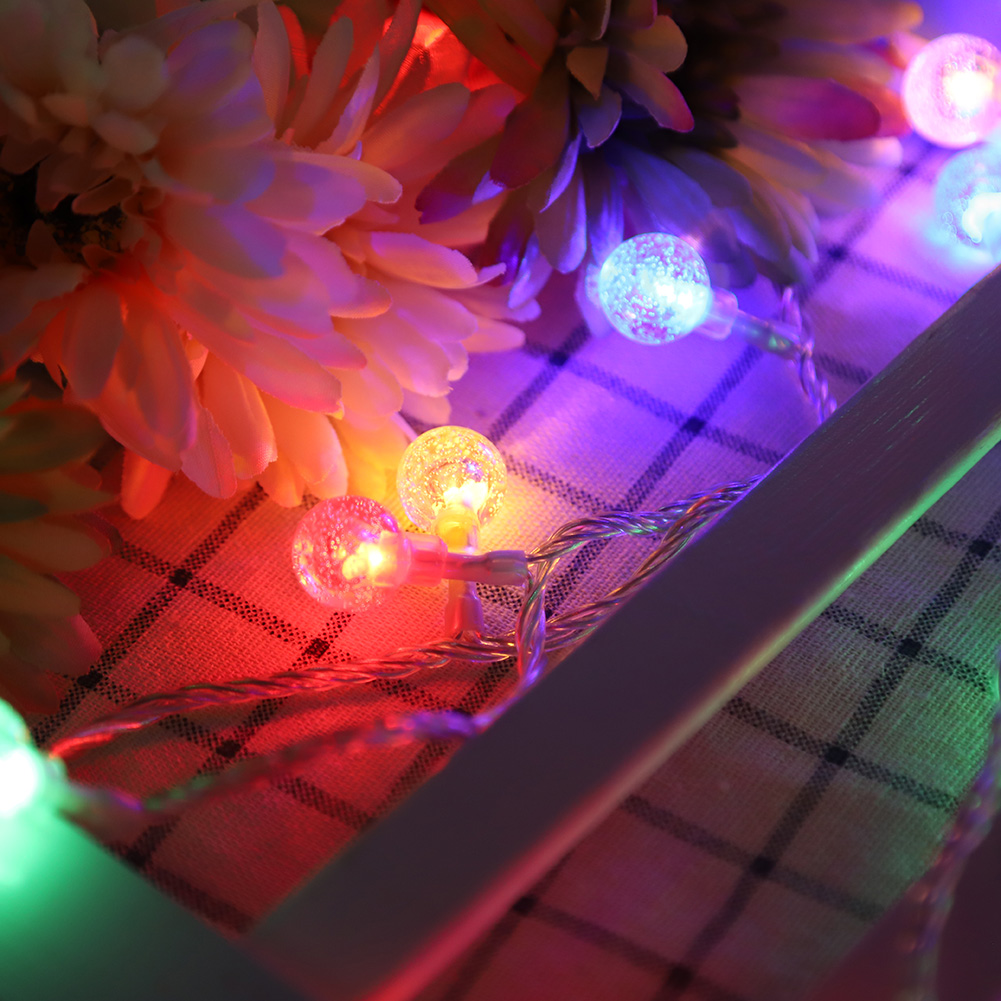 Dc24v 10m 100led Wassertropfen-lichterkette, Wasserdicht, Bunte Weihnachtsbeleuchtung