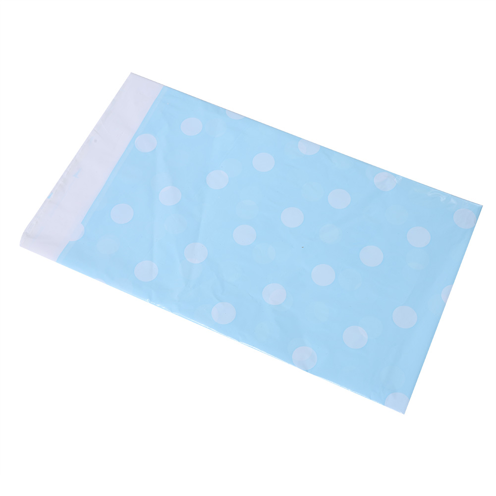Einweg-tischdecke Aus Pvc Mit Punkten, Bunte Tischdecke Für Heimpartys (blau)