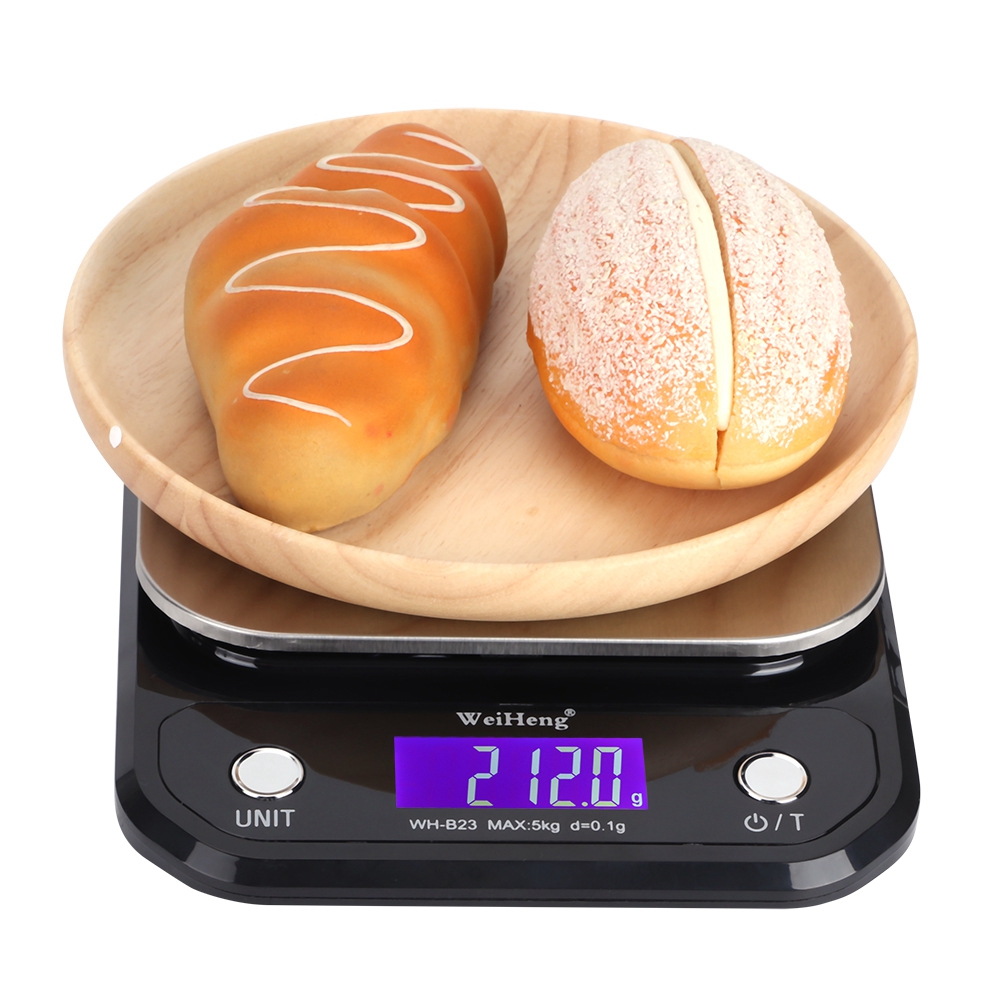 Elektronische Digitale Küchenwaage 5 Kg 0,1 G Lebensmittelwaage Zum Kochen Und Backen (wh B23)