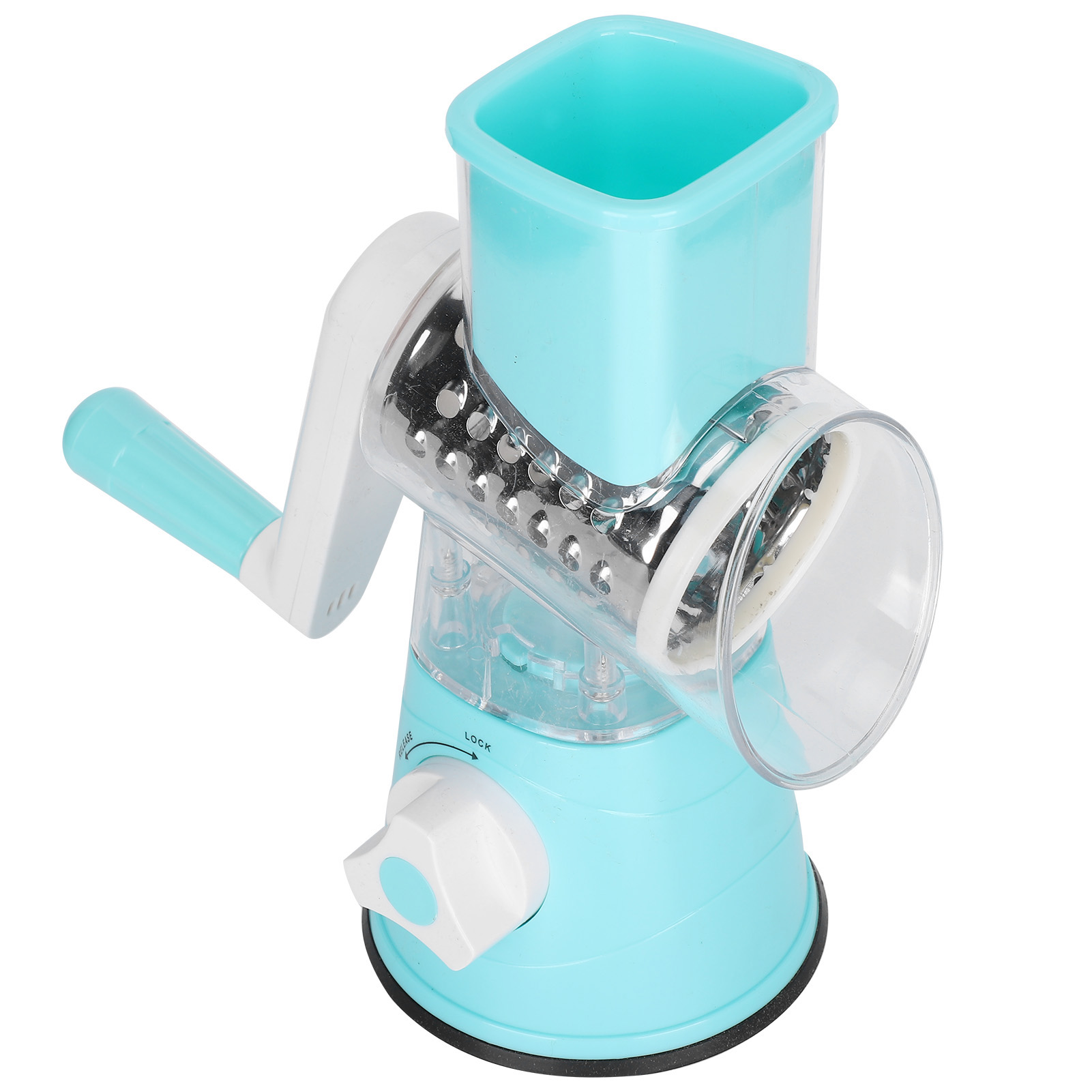 Multifunktionaler Gemüseschneider, Manuelle Reibe, Zerkleinerer, Küchenzubehör, Blau