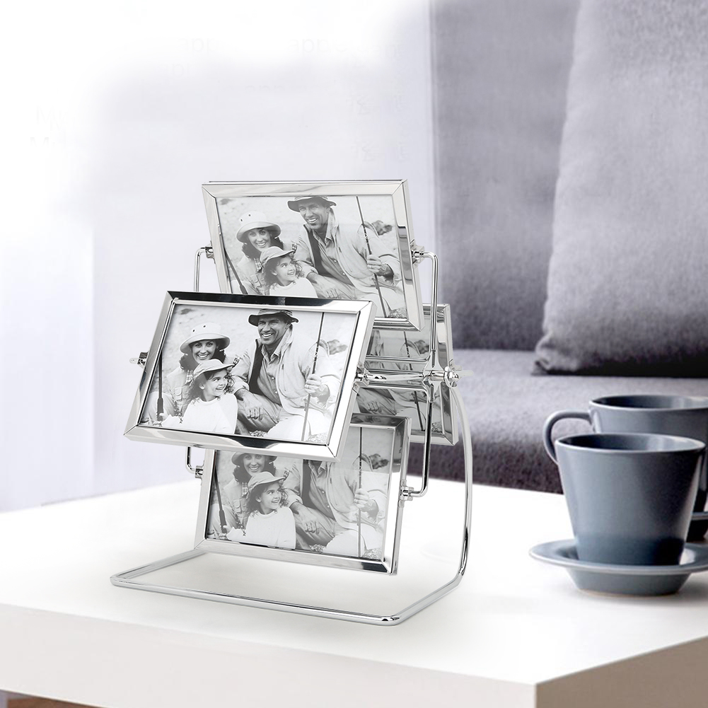Drehbarer Metall-fotorahmen Für Horizontale Platzierung Im Fotostudio Für 6x4-zoll-fotos