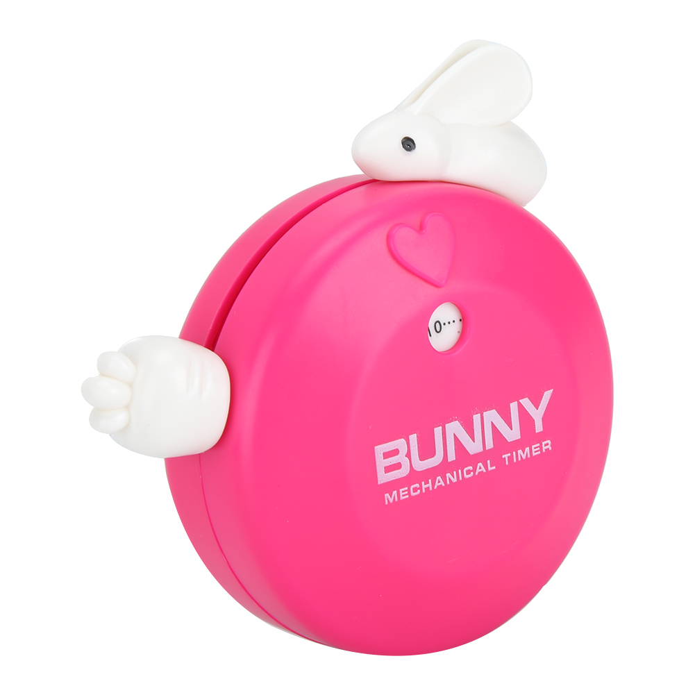 Mechanischer Küchentimer Mit Cartoon-hase, Alarm, Erinnerungsfunktion Und Countdown-funktion, Rosarot