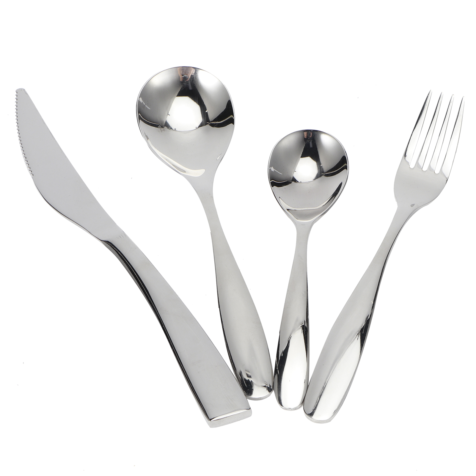 12-teiliges Besteckset Aus Edelstahl 304 (messer, Gabeln, Löffel) Für 3 Personen, Geeignet Für Küche, Hotel Und Restaurant.