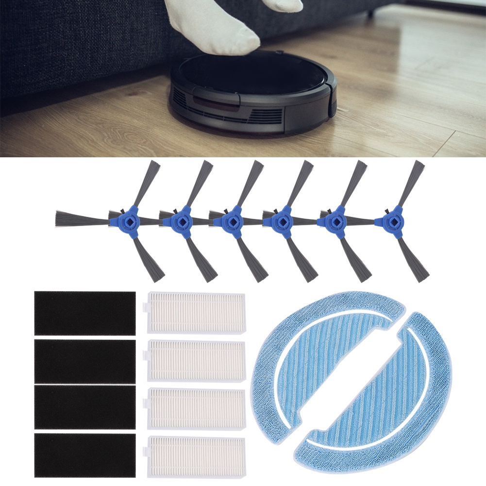 Seitenbürsten-wischmopp-filter-ersatzset Passend Für Conga Kehrroboter-zubehör
