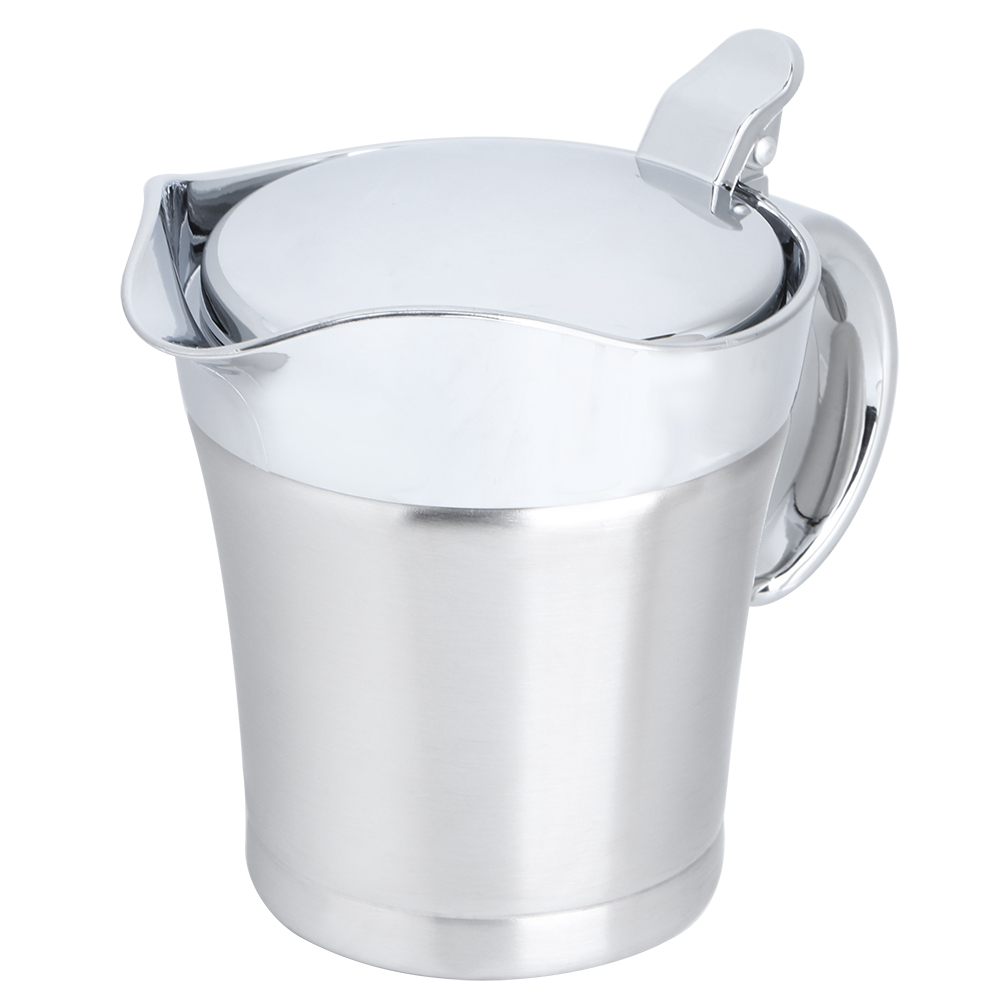 Saucentopf/servierkrug Aus Doppelwandigem Edelstahl 304, 450 Ml
