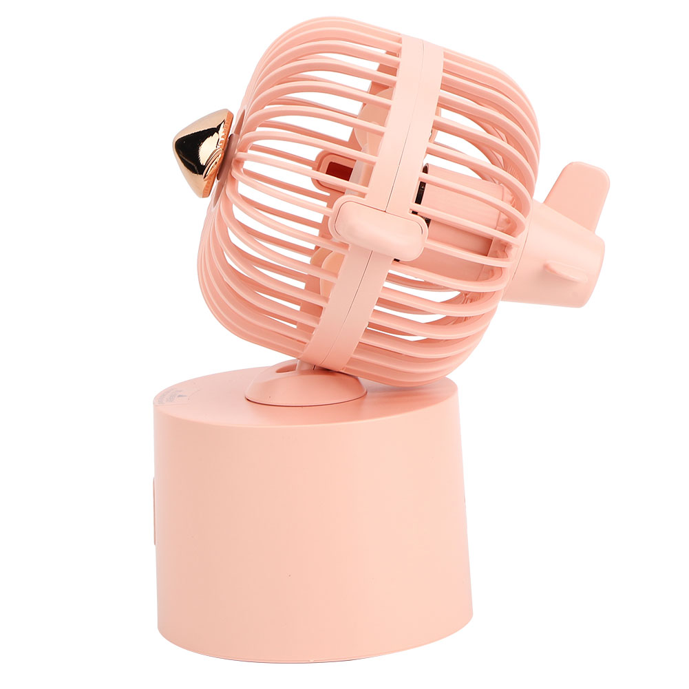 Innovativer, Flugzeugförmiger Mini-tischventilator Mit Usb-ladefunktion Für Zuhause Und Büro (pink)