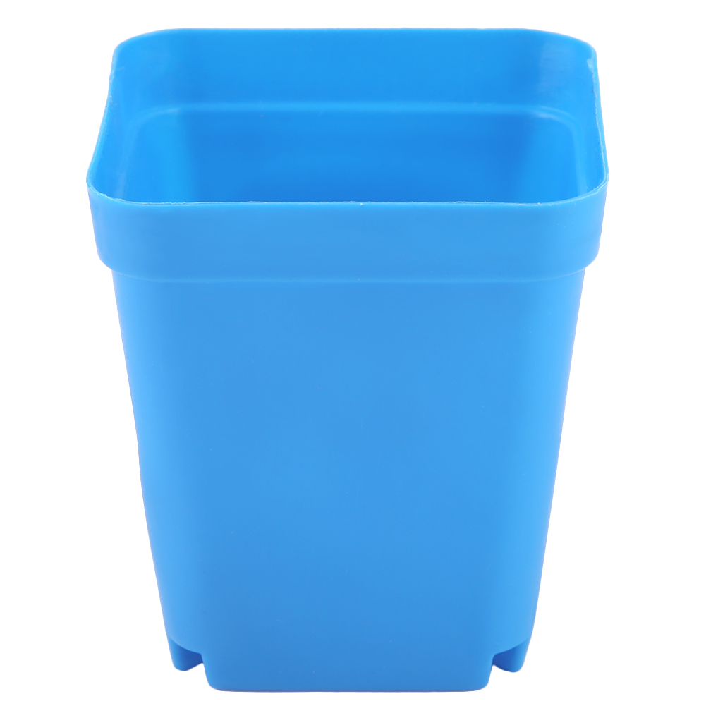 20 Stück Mini-pflanztöpfe Für Moderne Sukkulenten, Kleine Kunststoffbehälter, Quadratische Töpfe (blau)