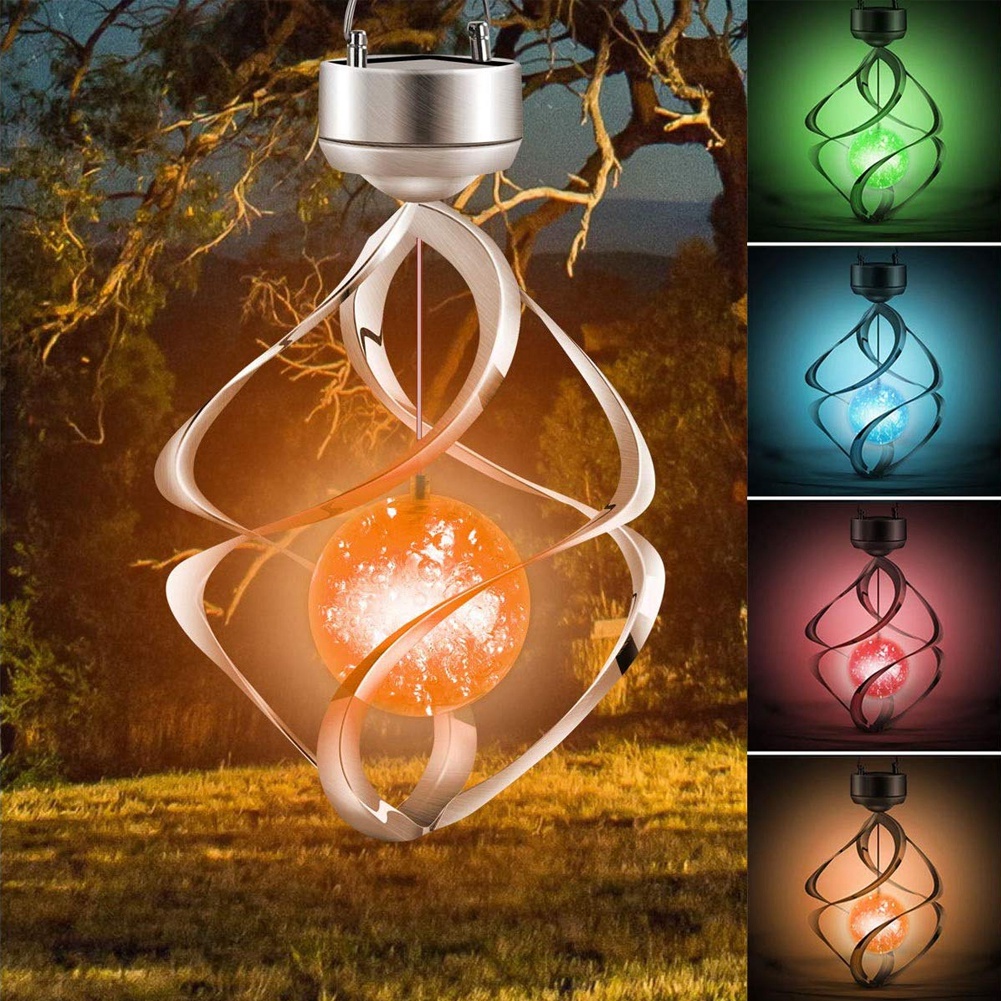 Led-farbwechsel-solar-hängeleuchte, Wasserdicht, Windspiel, Lampe, Außendekoration