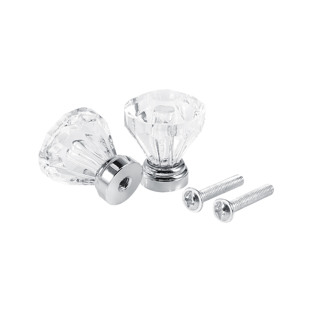 16 Stück 25 Mm Große, Rautenförmige Acrylknöpfe Für Möbel, Schubladen, Schränke Und Kleiderschränke