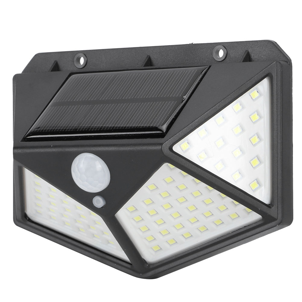 100-led-solar-wandleuchte Mit Bewegungsmelder, Wasserdicht, Straßenleuchte Für Garten Und Hof