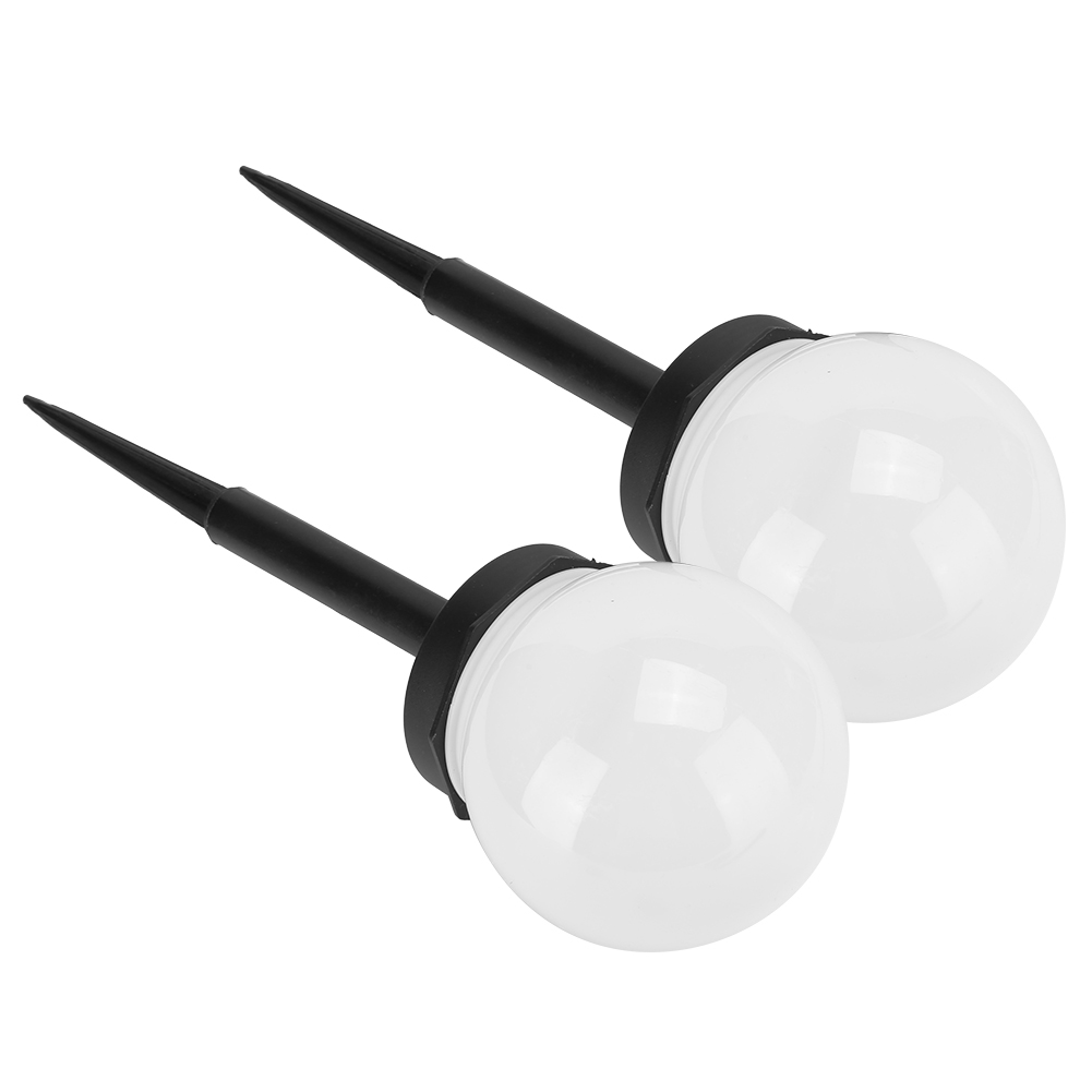 2 Stück Solar-einstecklampen, Wasserdicht, Für Hof, Rasen, Außenbeleuchtung, Weißes Licht (2861864)