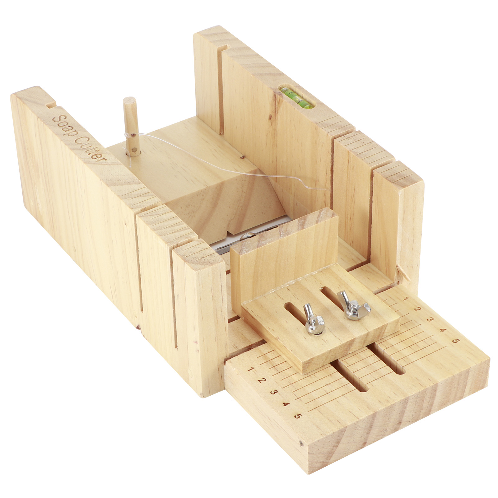 Multifunktionale, Verstellbare Seifenschneidebox Aus Holz, Handgefertigte Brotausstecherform Für Die Diy-kerzenherstellung