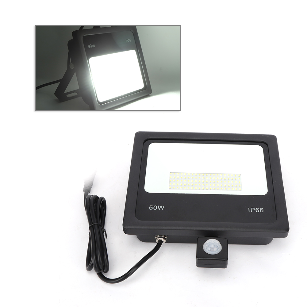 Flacher Led-induktionsfluter 50w Für Innenhof/flur, 3000k Warmweiß, Ac85-265veu