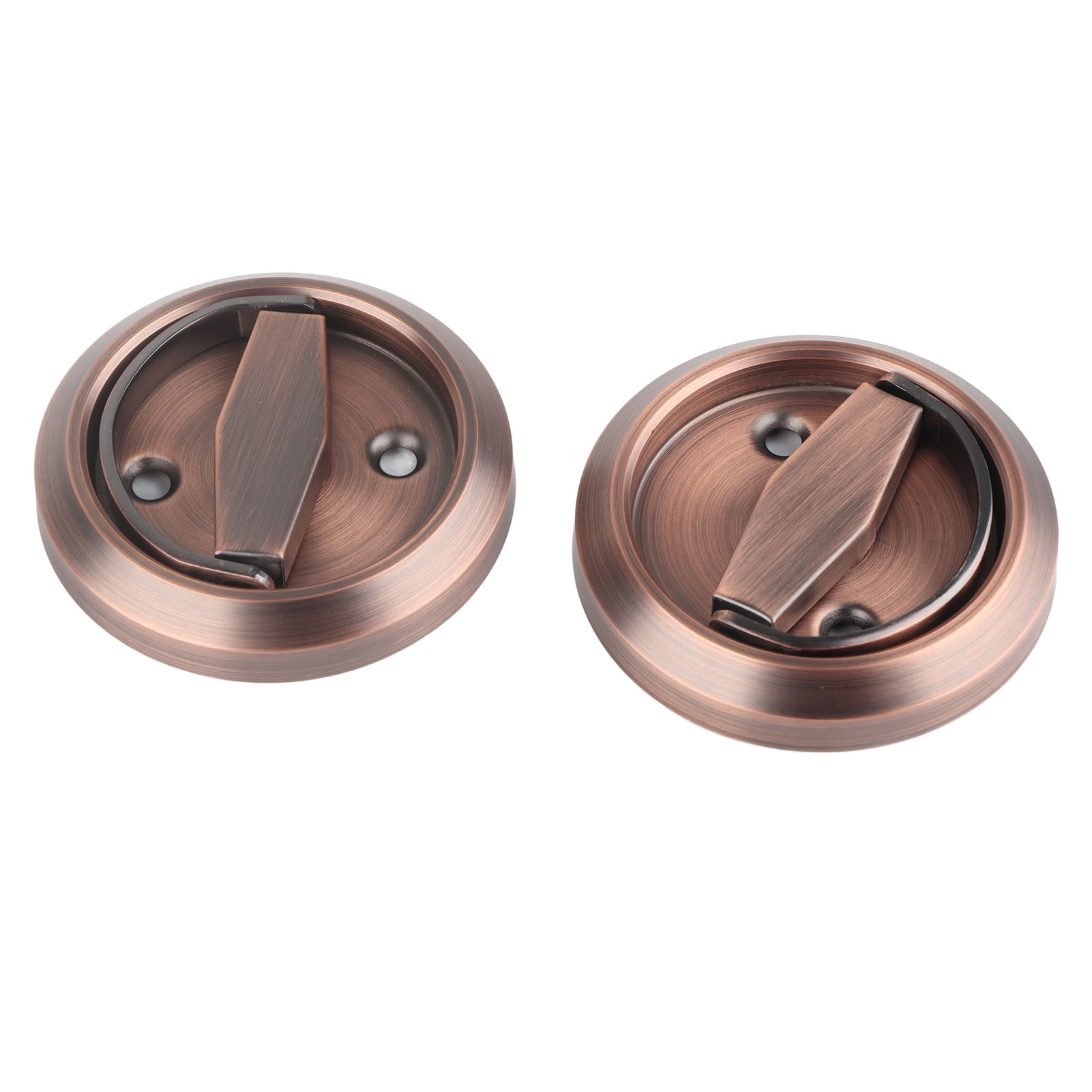 Doppelseitiges Türschloss Mit Ringgriff Aus Edelstahl 304 Für Badezimmer (rotbronze (mit Schloss))