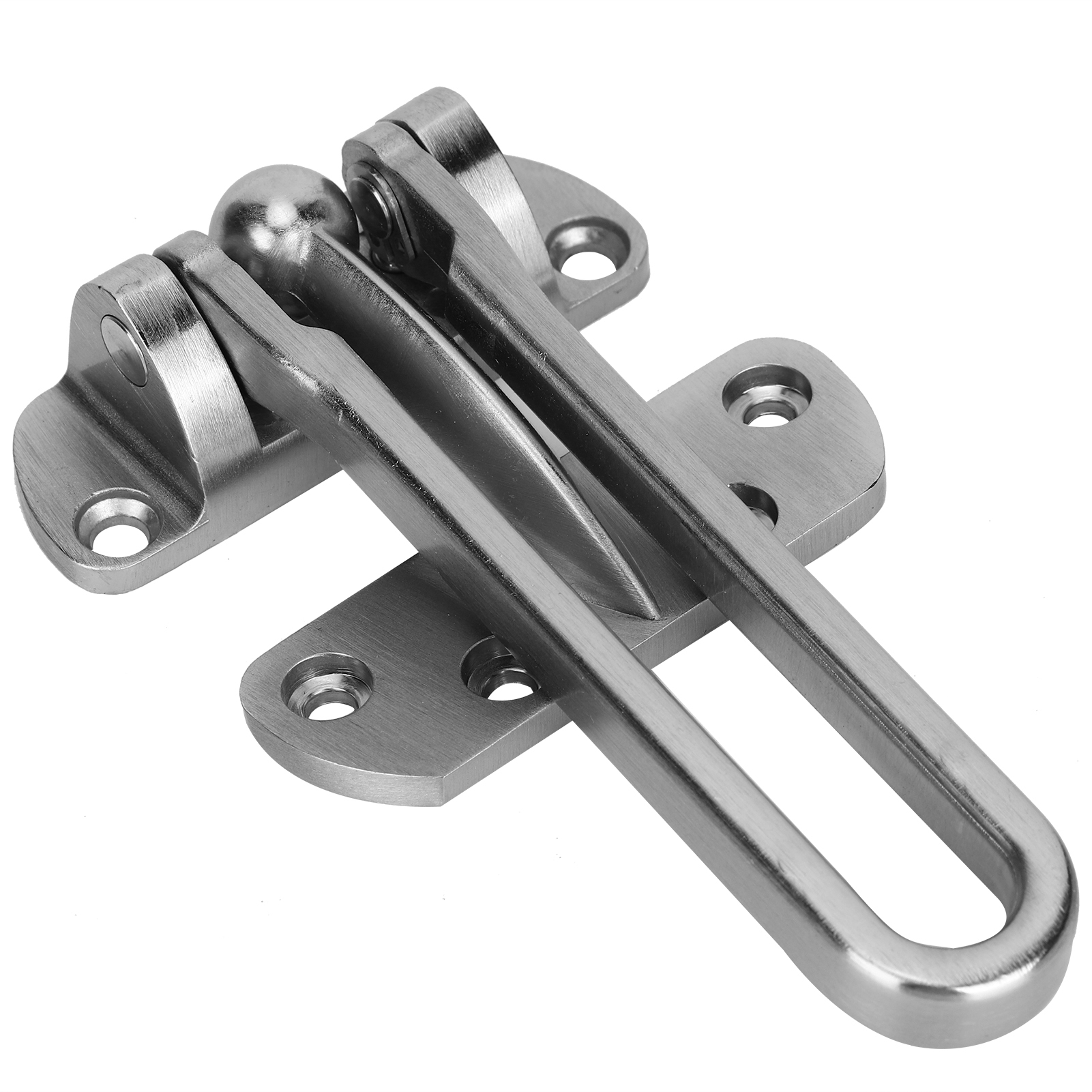Diebstahlsicherer Türriegel Aus Edelstahl Für Zuhause Und Hotel (gebürstetes Nickel)