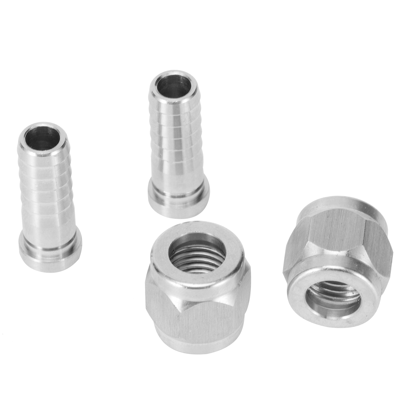 2er-set 8 Mm Edelstahl 1/4 Zoll 5/16 Zoll Mutter-schlauchverbinder Für Kugelbolzen-verriegelung Heimbrau-anschluss