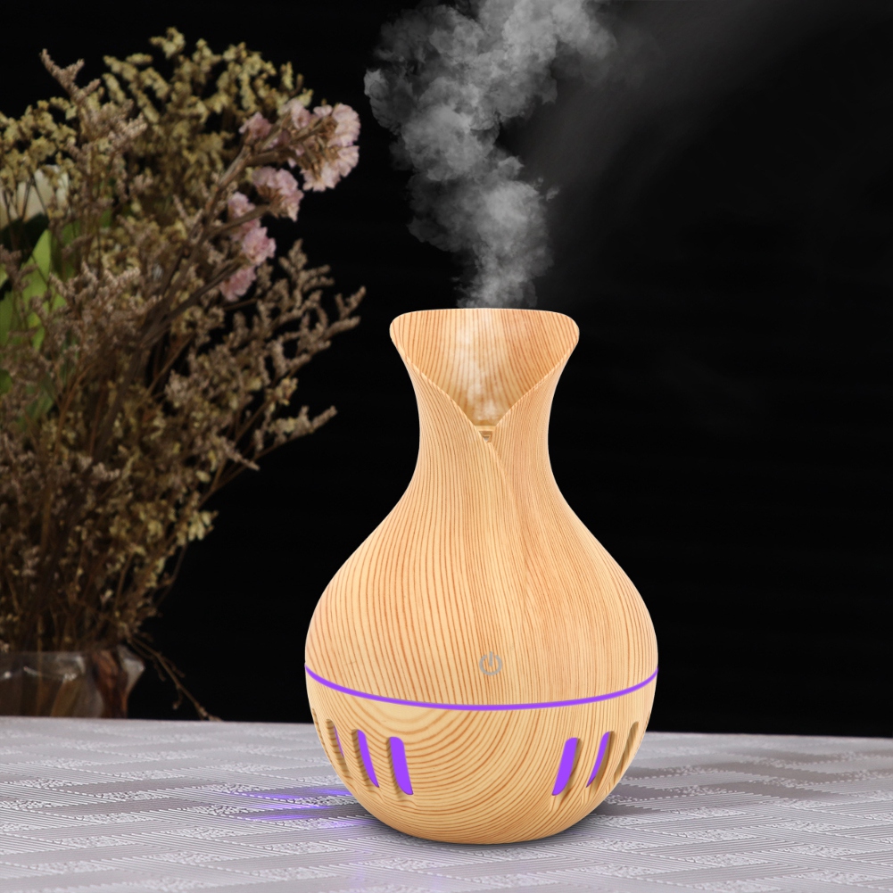 300 Ml Usb-retro-aromatherapie-luftbefeuchter Mit Bunten Lichtern Für Zuhause Und Auto
