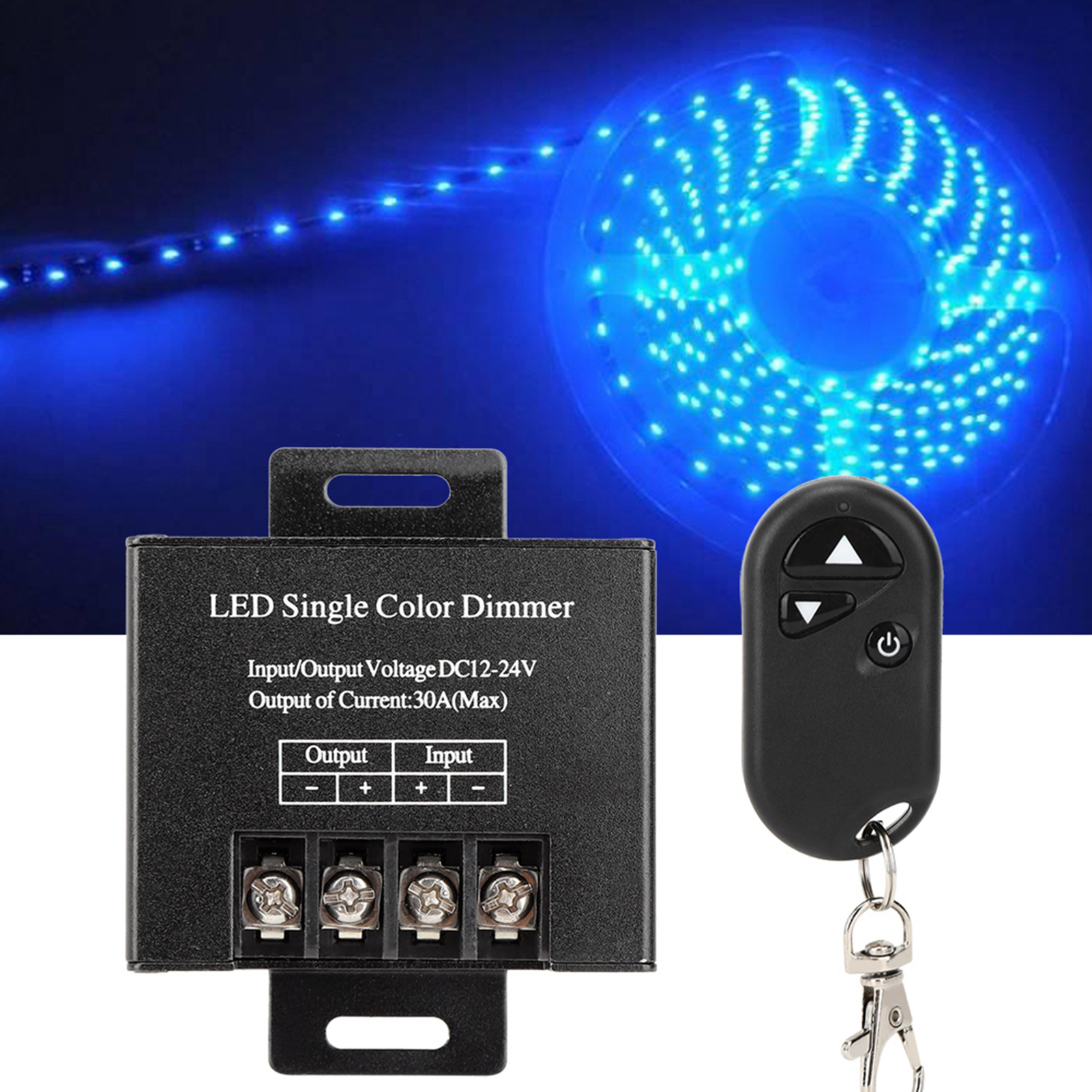 Dc12–24v 30a 720w 3-tasten-rf-dimmer Mit Drahtloser Fernbedienung, Lichtsteuerung