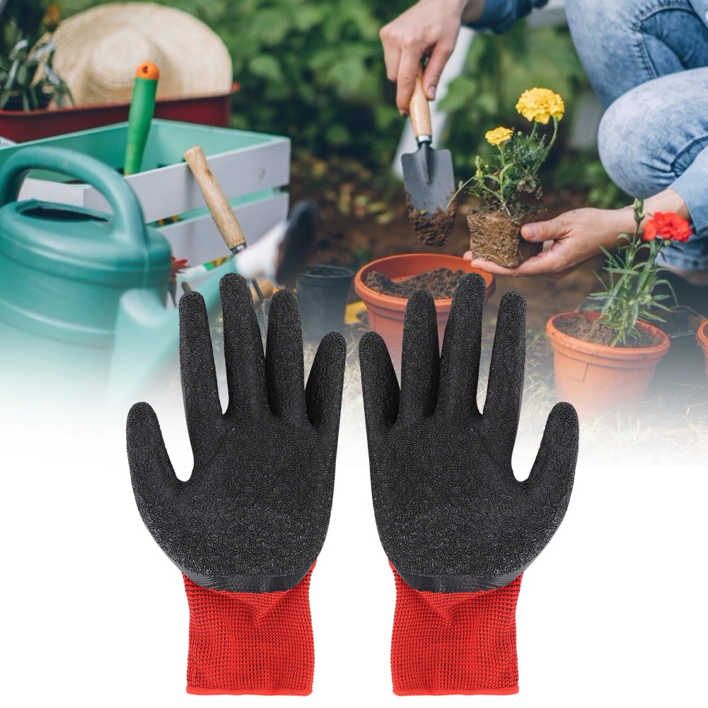 5 Paar Bequeme Gartenhandschuhe Für Gartenarbeit Und Bauarbeiten – Rutschfest Und Atmungsaktiv