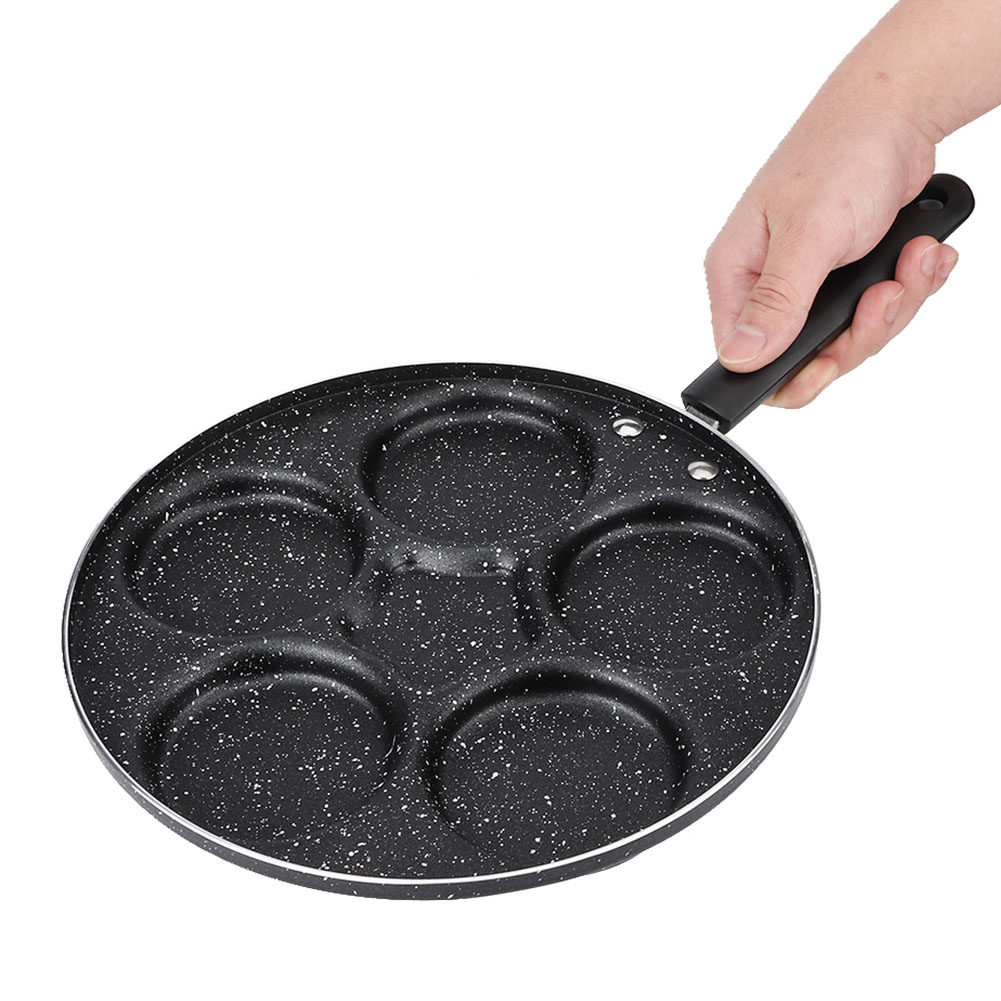 5 Runde Bratpfanne Mit 5 Löchern, Antihaftbeschichtet, Ideal Zum Braten Von Eiern, Für Die Küche Und Zum Frühstück