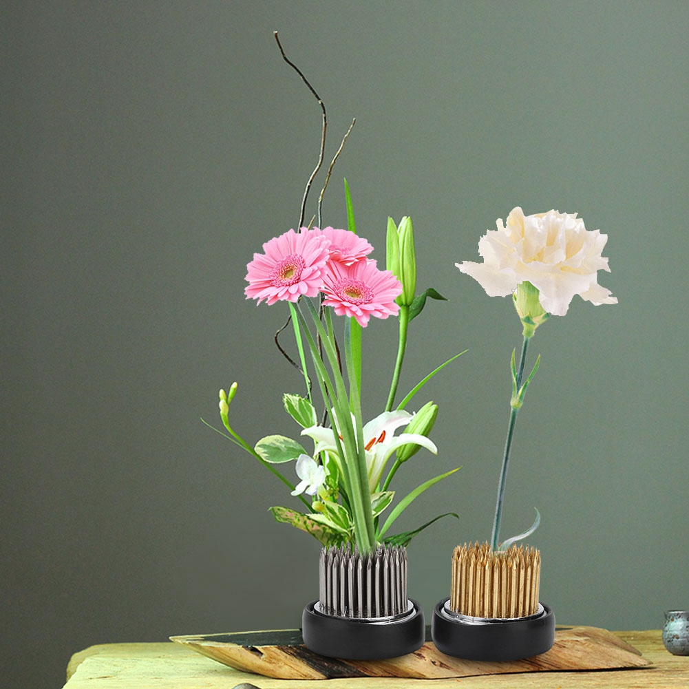 2 Stück Runde Kenzan-nadeln Aus Kupfer Und Edelstahl Für Blumenarrangements