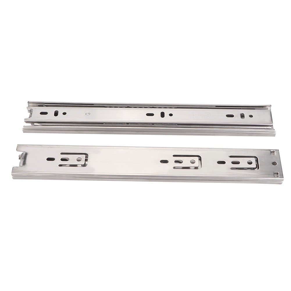 12"-18" Edelstahl-schubladenschiene, 3-teilig, Gleitvorrichtung Für Möbel (12'' Ungedämpft)