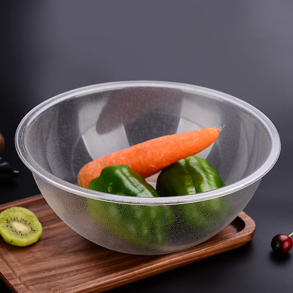 Große Runde Servierschüsseln Aus Transparentem Acryl Für Salate, Obstbuffets Und Geschirr