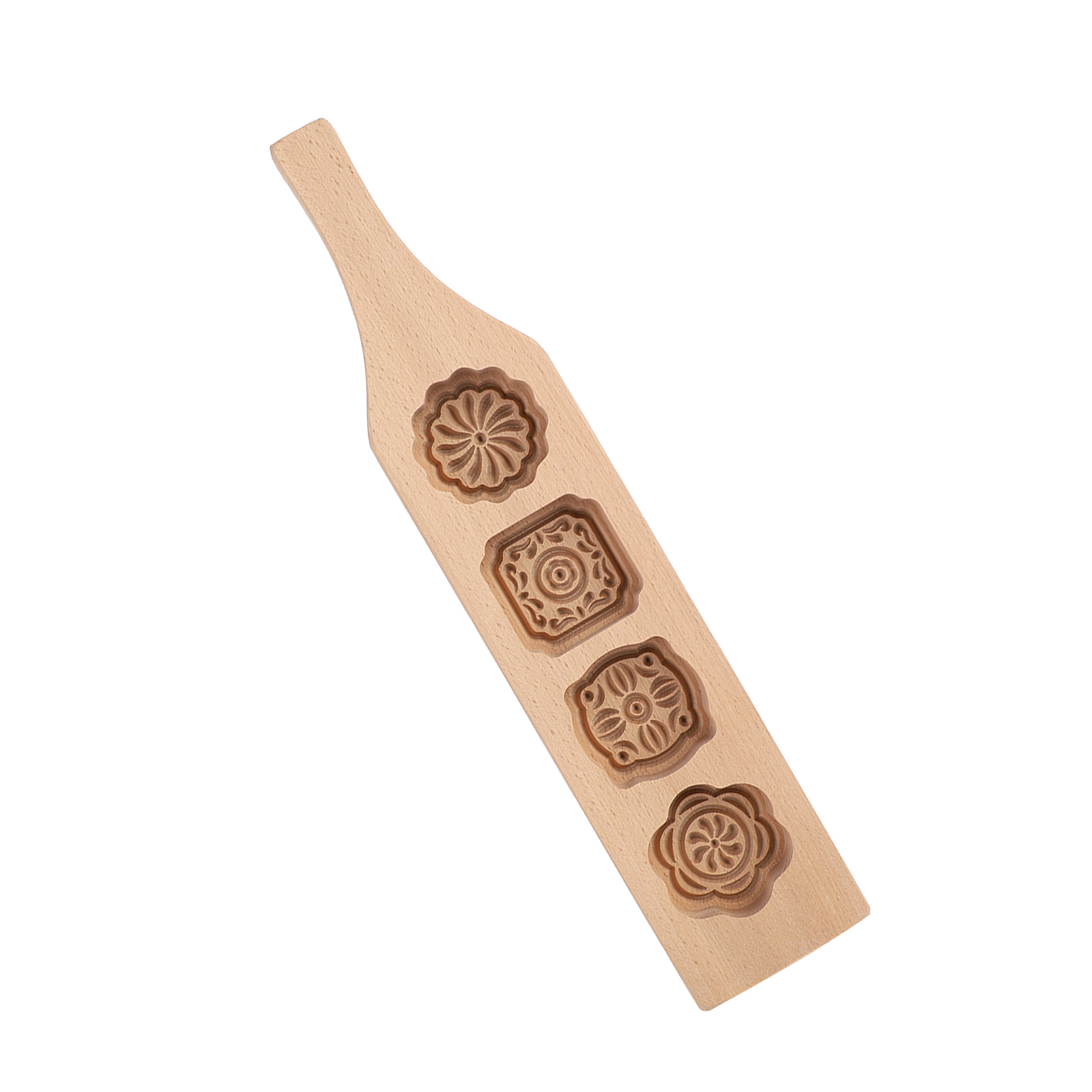 Mondkuchenform Aus Holz, Gebäckform Zur Herstellung Von Mungbohnenkuchen, Eishaut-backwerkzeug (1 Stück)