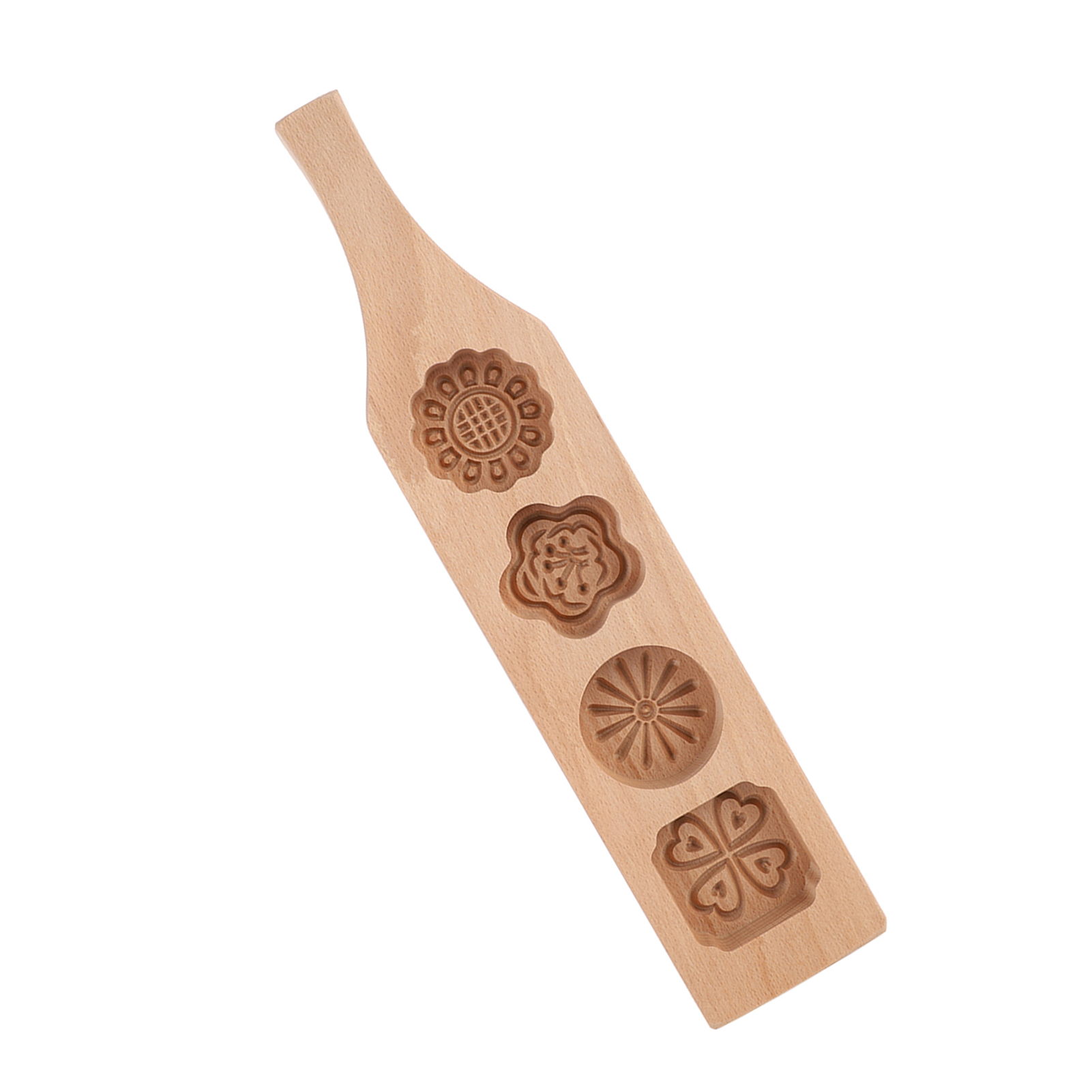 Mondkuchenform Aus Holz, Gebäckform Zur Herstellung Von Mungbohnenkuchen, Eishaut-backwerkzeugen (2 Stück)