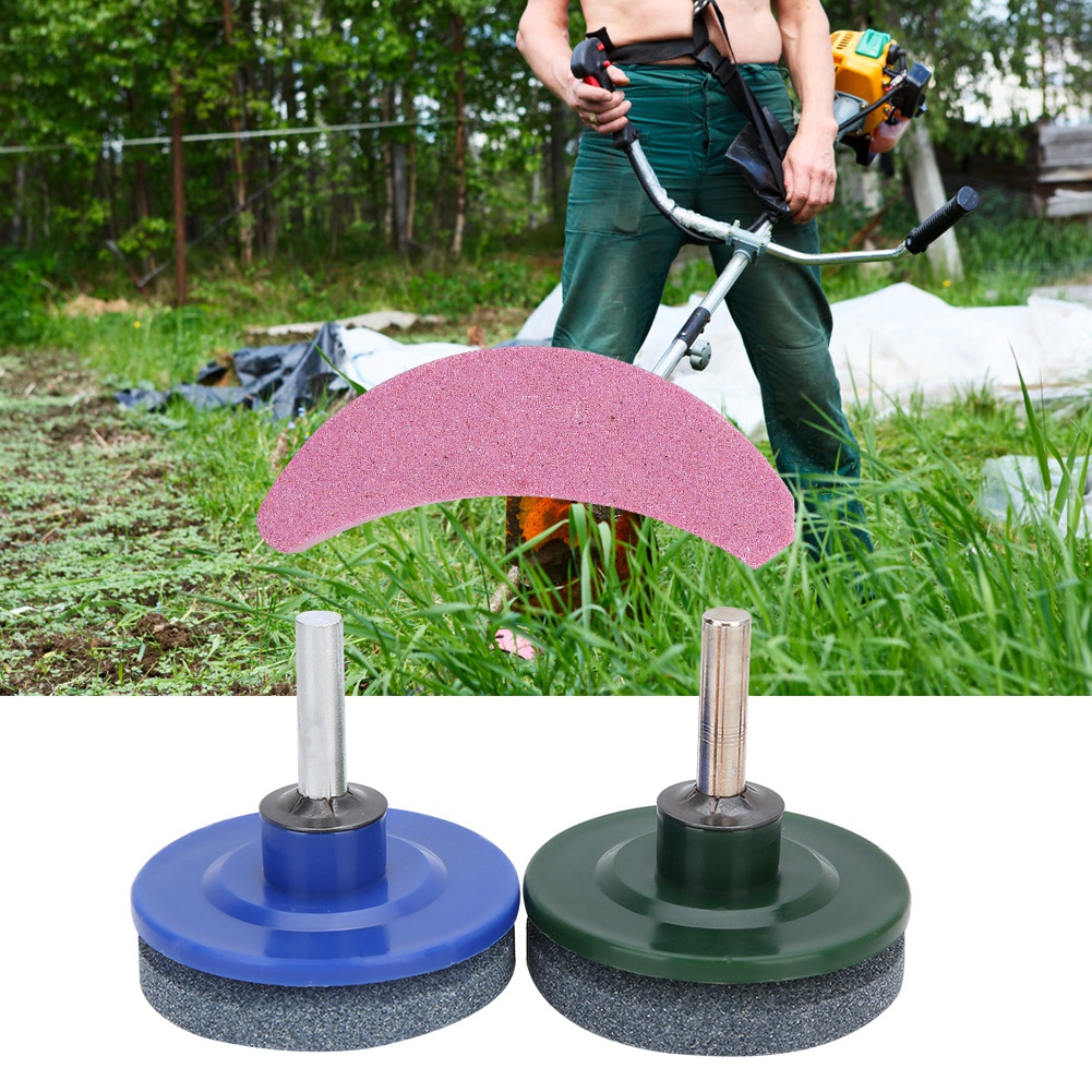 3-teiliges Set Universal-rasenmäher- Und Trimmerklingenschärfer, Schleifstein, Gartenzubehör