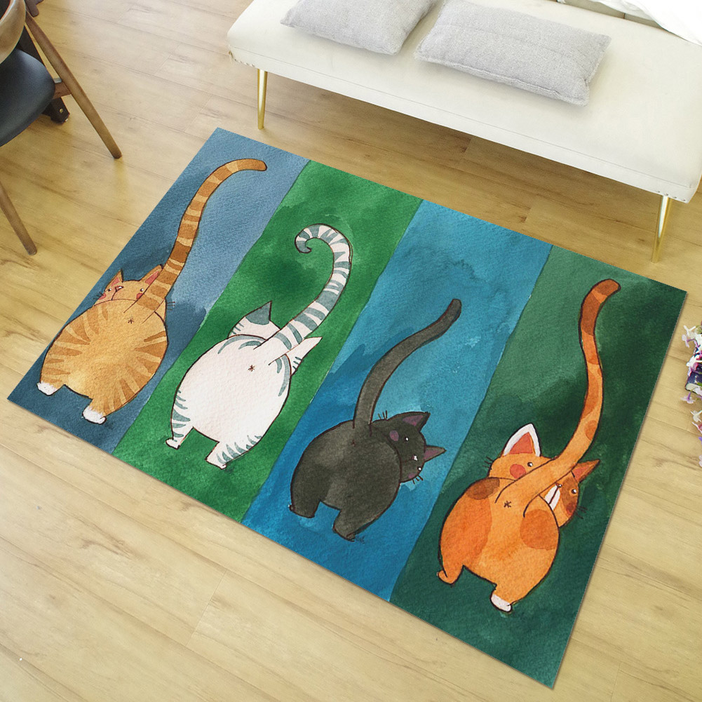 Fußmatte Mit Katzenmuster, Rutschfest, Willkommens-teppichmatte Für Den Innen- Und Außenbereich (s)