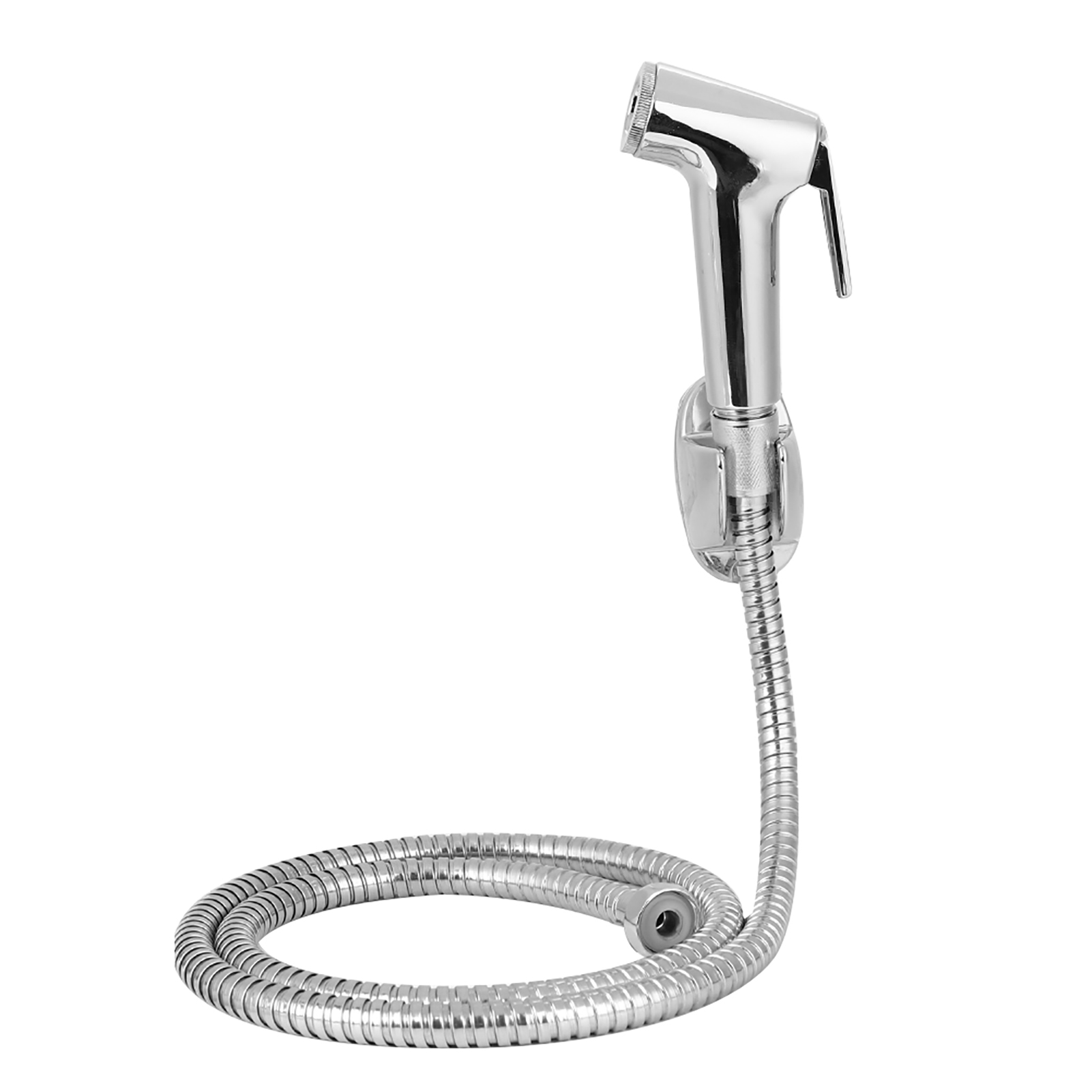 3-teiliges Set Galvanisierte Bidet-sprühdüse, Sprühkopfhalterung, Schlauchset, Badezimmerreinigungszubehör