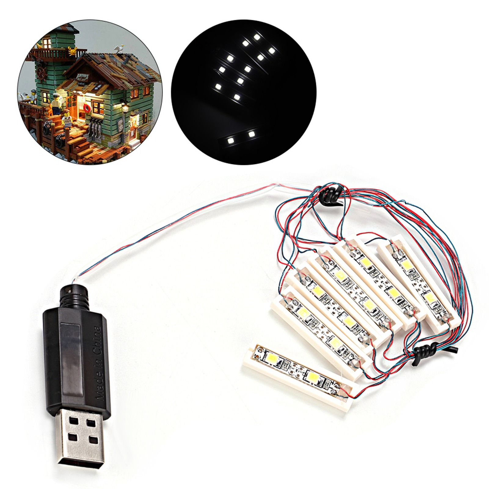 Abs Universal Diy Led-leuchte Mit Usb-ladefunktion, Leuchtende Dekorationselemente, Stablampe