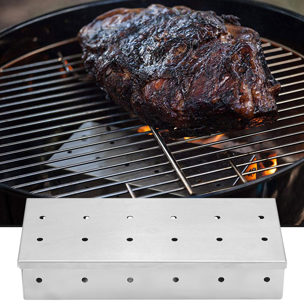 Outdoor-grillzubehör Aus Edelstahl Für Fleischgrill, Räucherbox Und Holzkohle