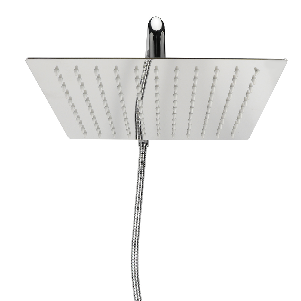 G1/2 Gewinde 25 Cm Wandduschkopf Edelstahl Regenduschzubehör Duschkopf-set