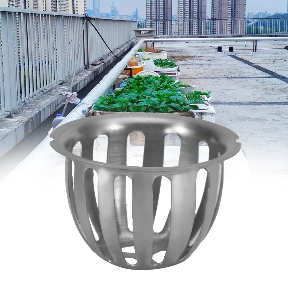 2 Stück Edelstahl Runde Anti-verstopfungs-dachablauf Bodenablauf Für Garten Balkon (75 Mm)