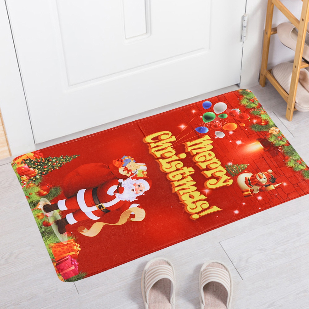 Weihnachtsmann-muster, Rutschfeste Bodenmatte Für Bad, Küche Und Zuhause – Dekoration