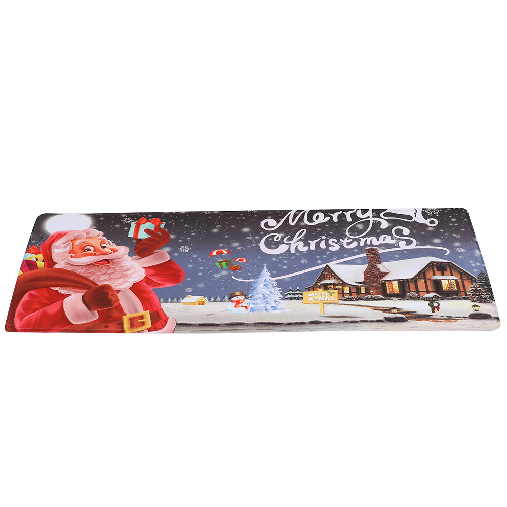 Fußmatte Mit Weihnachtsmann-motiv, Flanell-bodenmatte, Rutschfest, Türvorleger, Heimdekoration