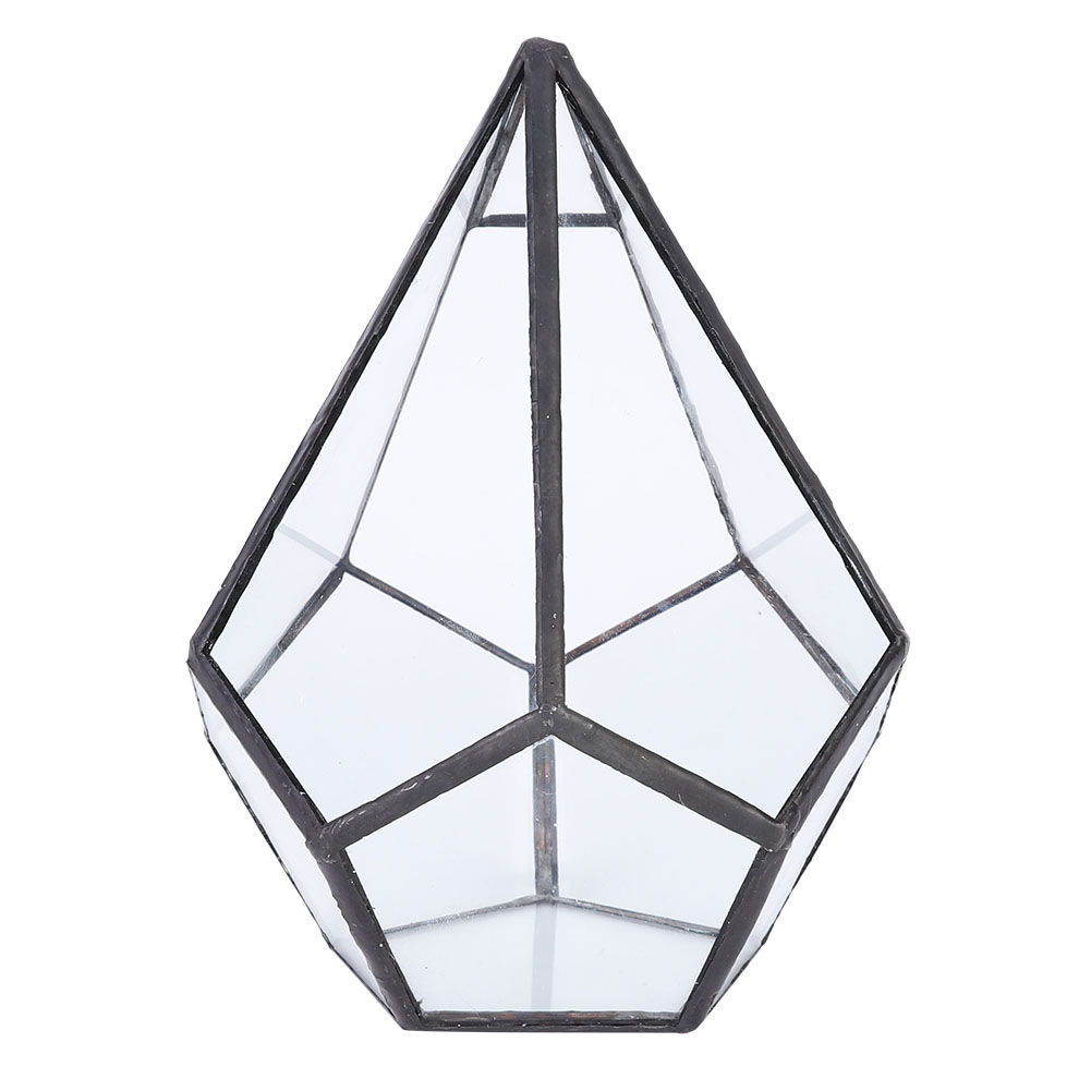 Stilvoller Blumentopf In Geometrischer Form, Glaspflanzgefäß Für Sukkulenten, Dekoration