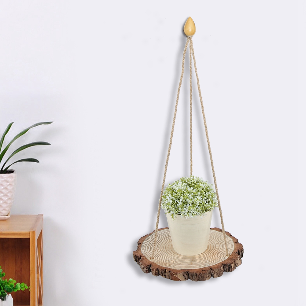 Diy Hängendes Pflanzenregal Im Retro-stil Für Zuhause Und Den Innenhof (24 X 2 Cm)