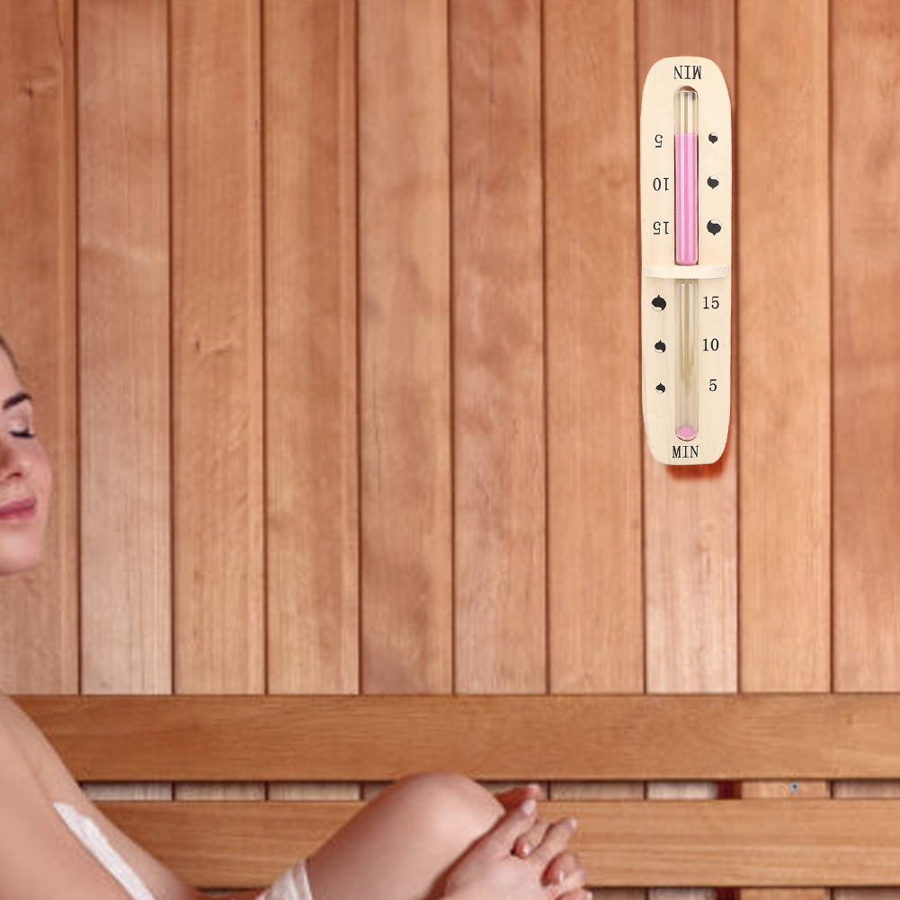15-minuten-saunatimer Mit Sanduhrfunktion – Zeitschaltuhr-zubehör Für Sauna, Bad Und Café